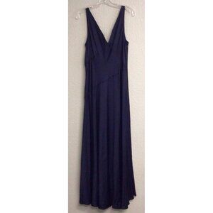 Polo Ralph Lauren Women's Sleeveless Flare Long Maxi Dress Blue Size 8